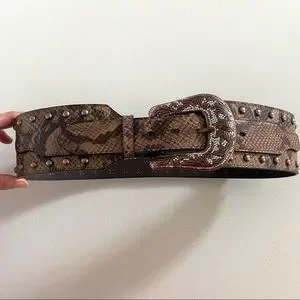 Roper | Accessories | Roper Wide Snake Print Belt | Poshmark display picture 3